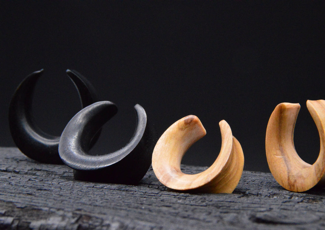 1x Saddle Tunnel aus Narra/Olive Wood - C2