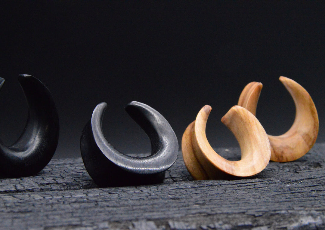 1x Saddle Tunnel aus Narra/Olive Wood - C2