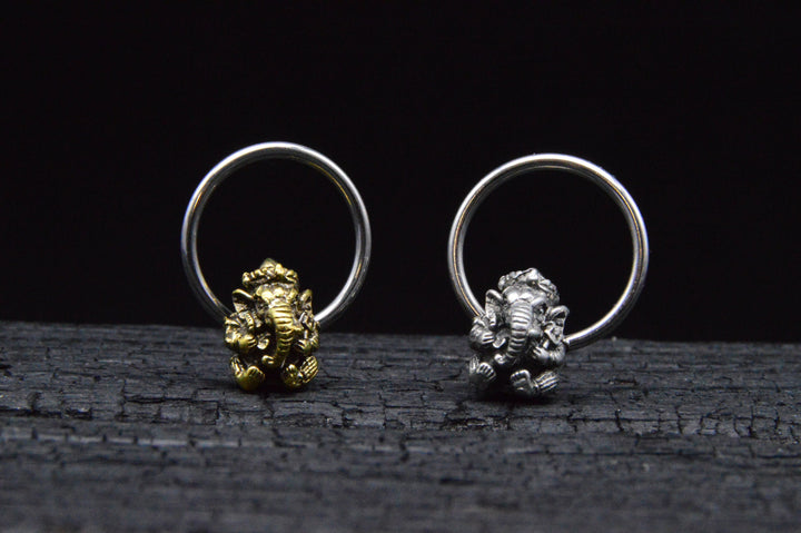 Ohrring Ball Closed Ring - Ganesh - 1K/02