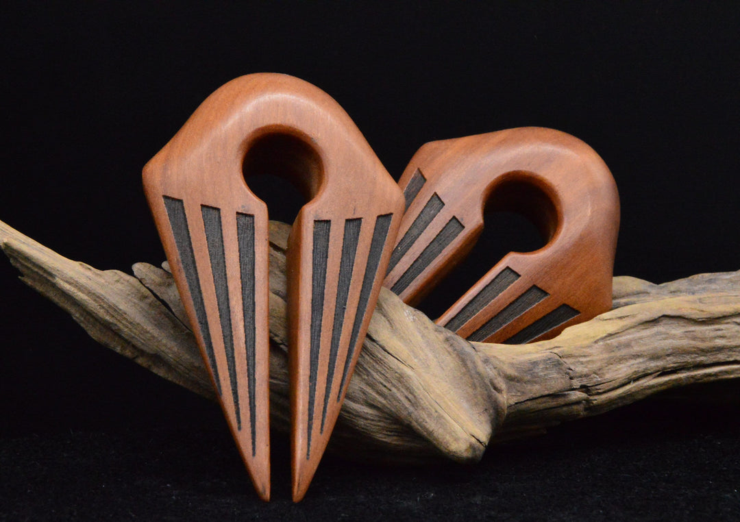 Ohrgewicht aus Sawo Wood - II-6