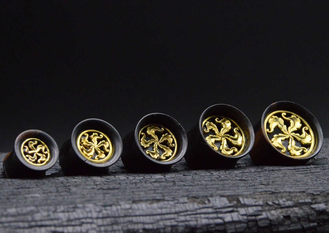 1x Plug Narra Wood 10-18mm - F1
