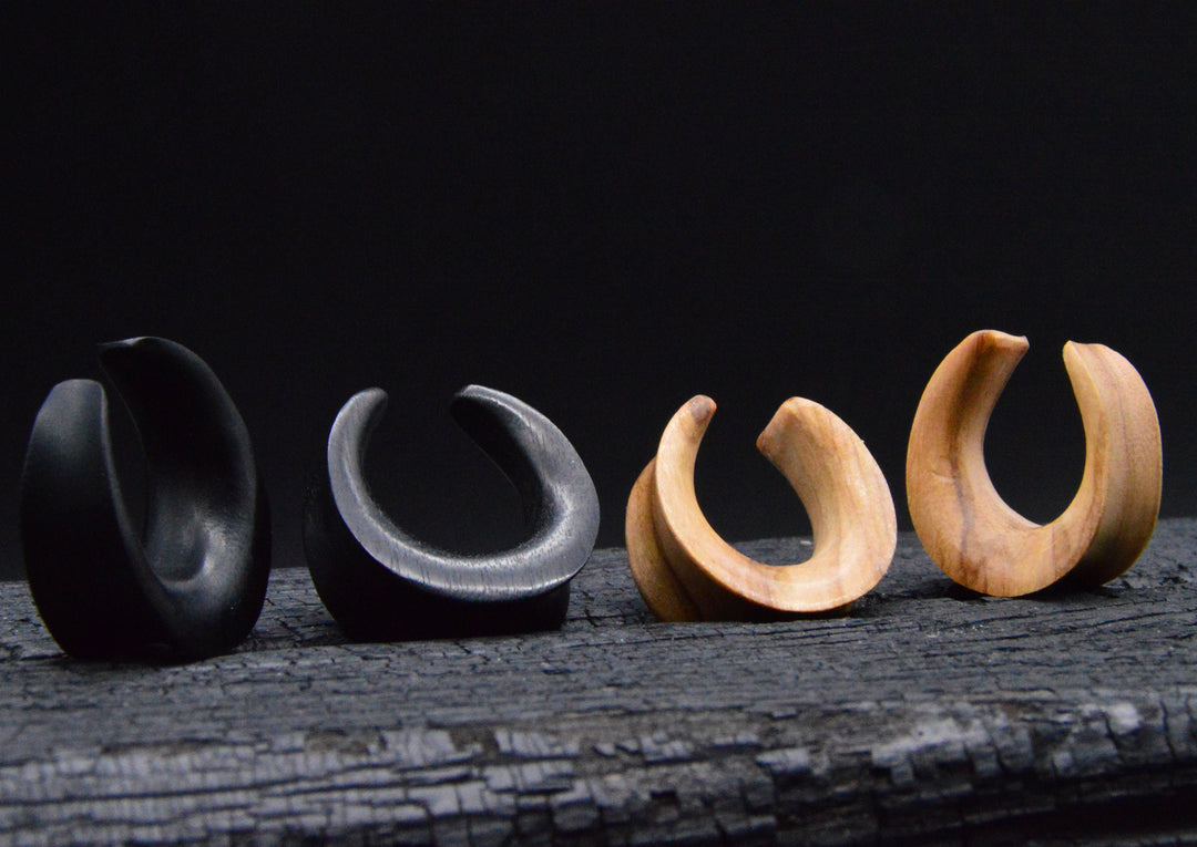 1x Saddle Tunnel aus Narra/Olive Wood - C2