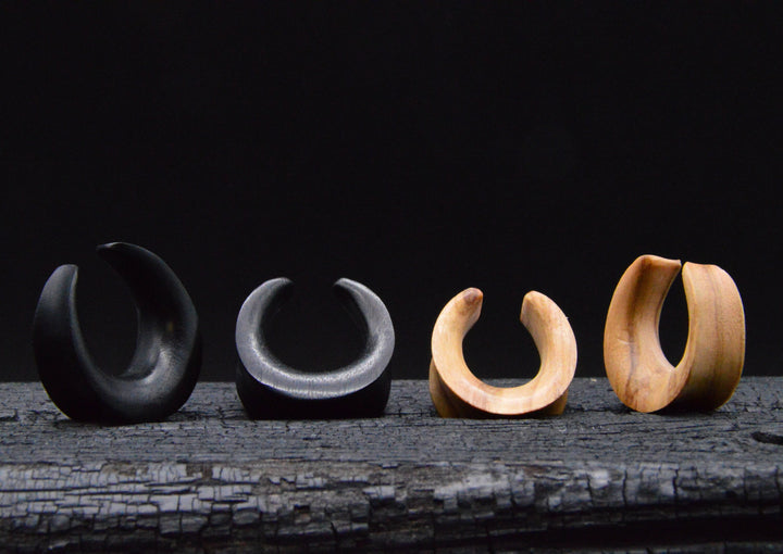 1x Saddle Tunnel aus Narra/Olive Wood - C2