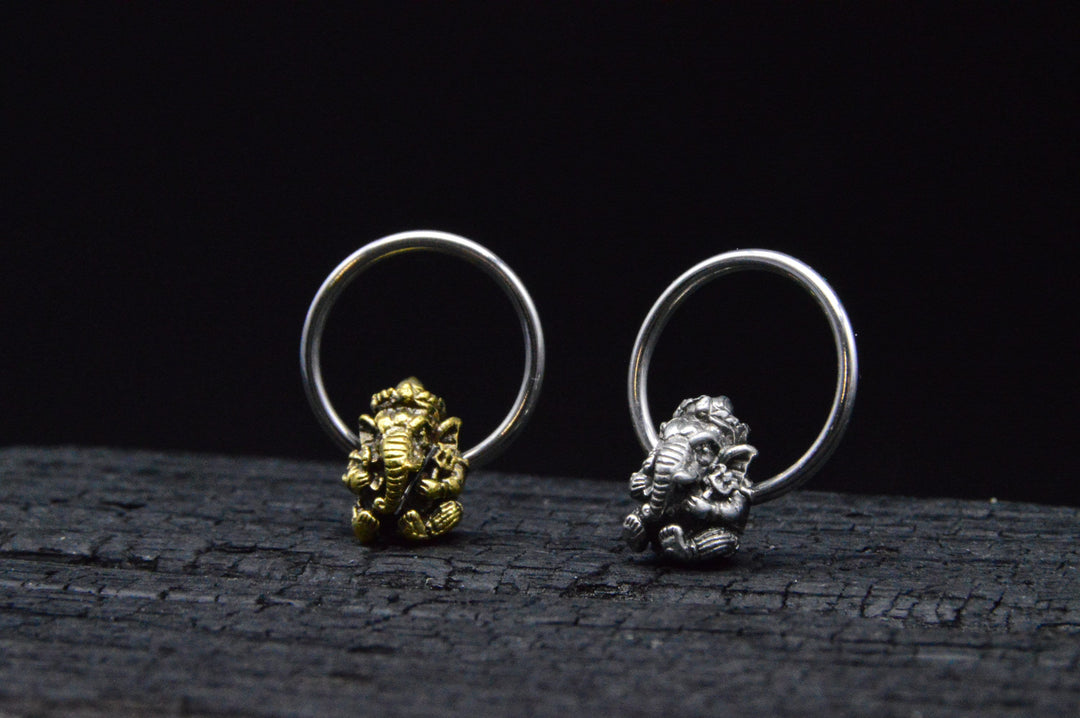 Ohrring Ball Closed Ring - Ganesh - 1K/02