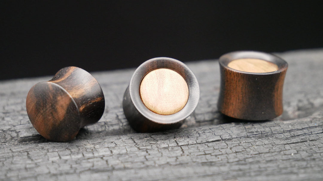 1x Plug Arang & Olive Wood 14mm - F1