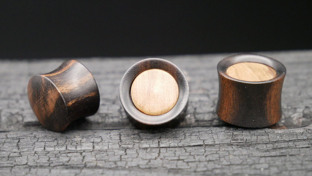 1x Plug Arang & Olive Wood 14mm - F1