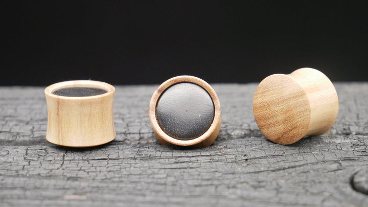 1x Plug Olive & Sono Wood 14mm - F1