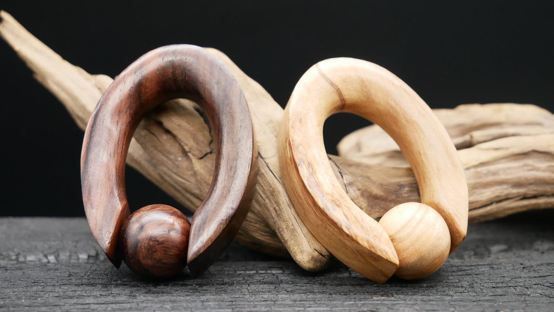 Ohrgewicht aus Narra Wood - GG-8
