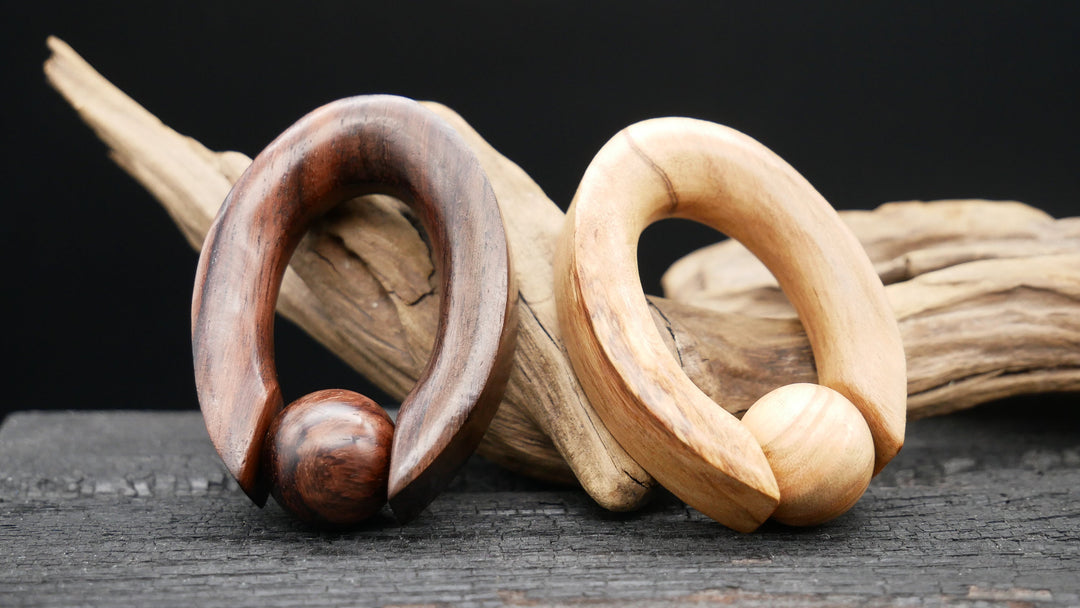 Ohrgewicht aus Narra Wood - GG-8