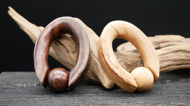 Ohrgewicht aus Narra Wood - GG-8