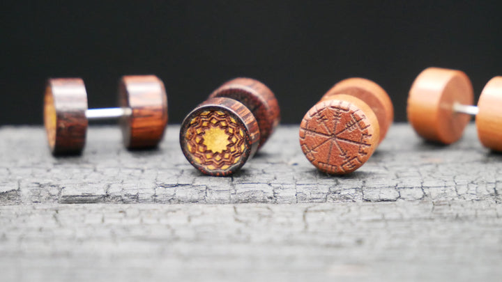 Fake Plug aus Narra Wood - N2