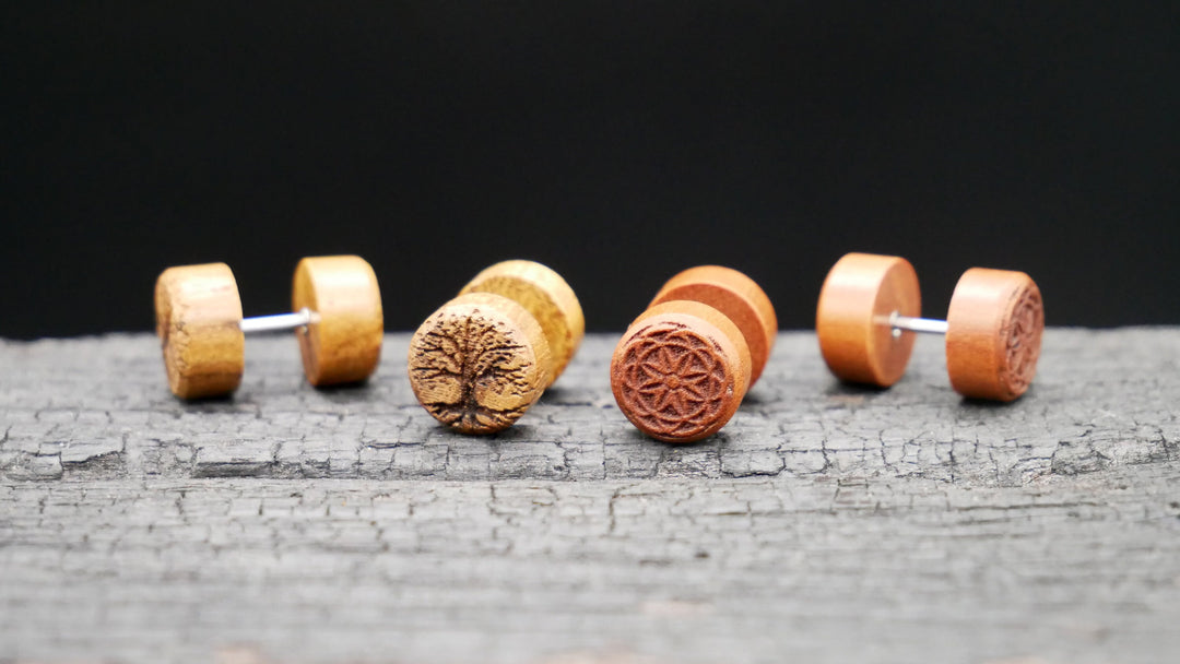 Fake Plug aus Narra Wood - N2