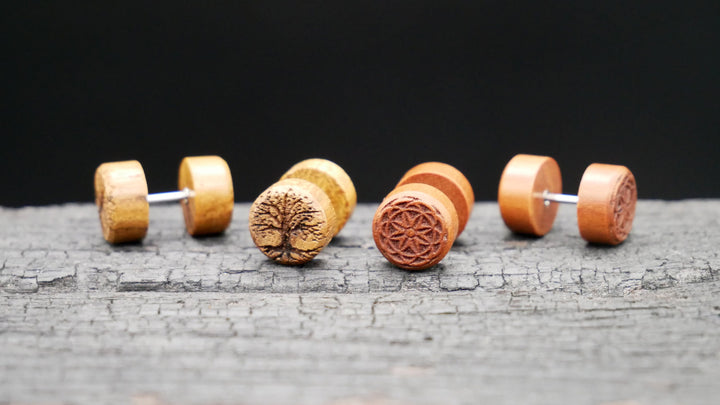 Fake Plug aus Narra Wood - N2