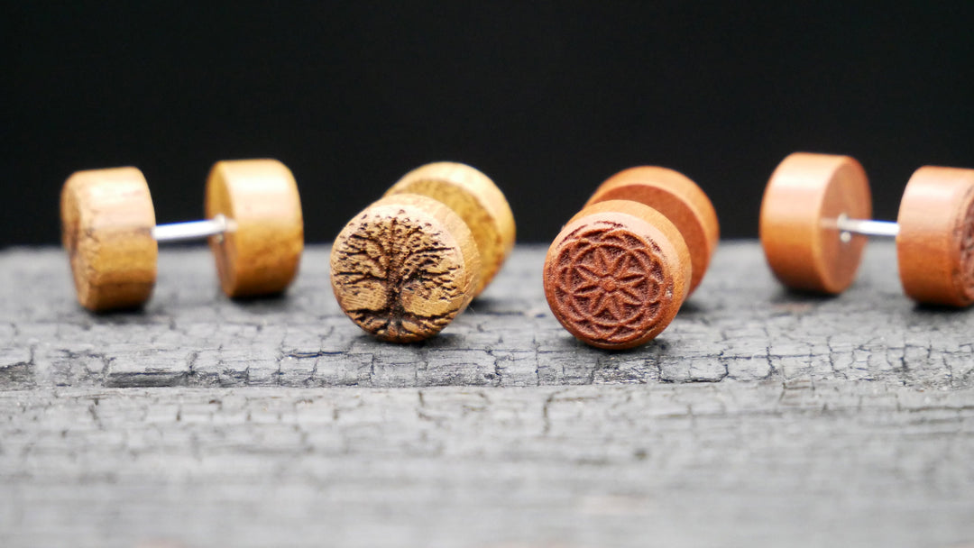 Fake Plug aus Narra Wood - N2