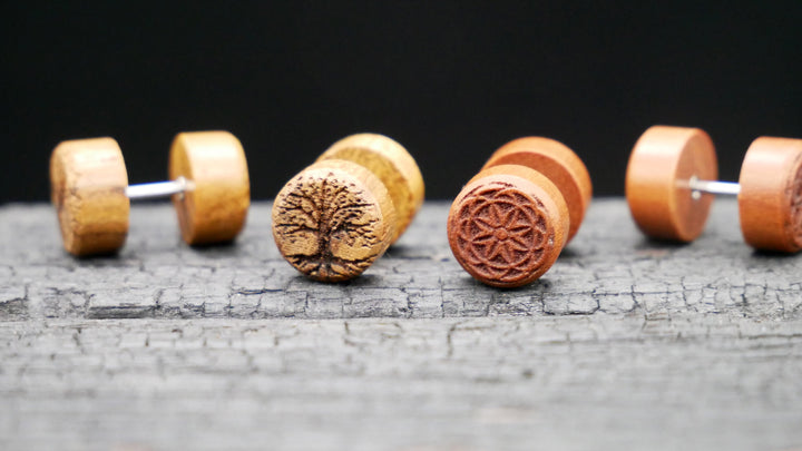 Fake Plug aus Narra Wood - N2
