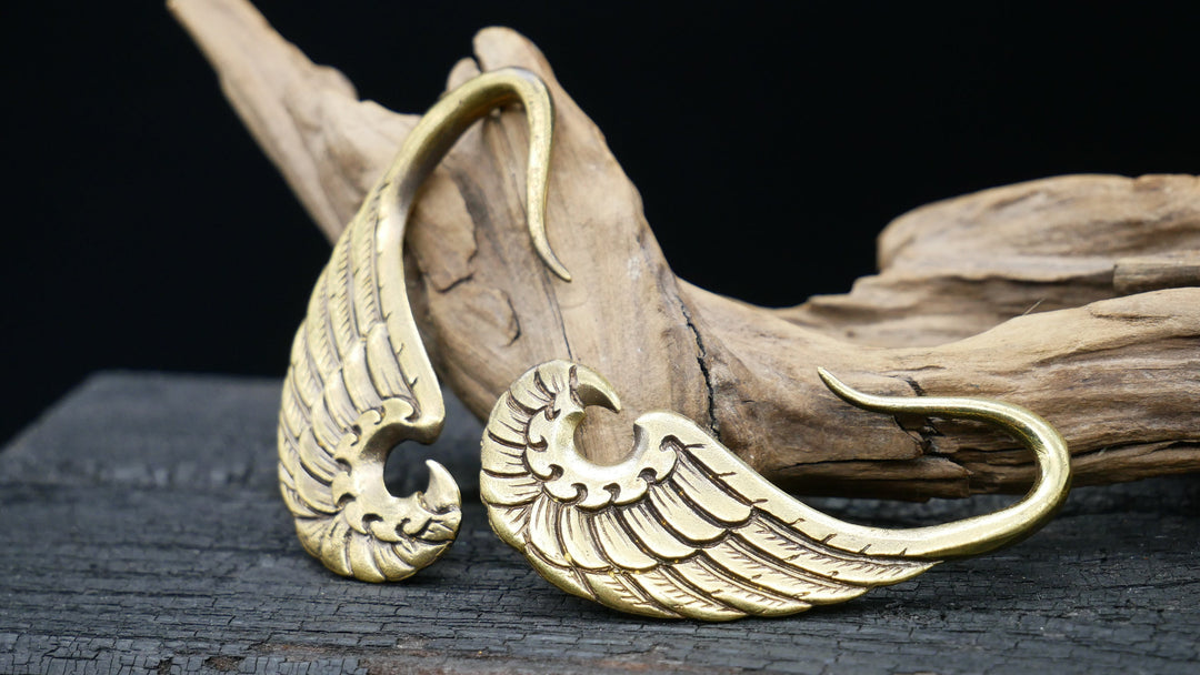 Paar Ohrringe DEVIL WINGS - BB-3