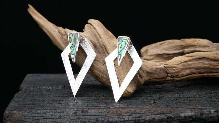 925er Ohrringe YIM mit Abalone - GG-2