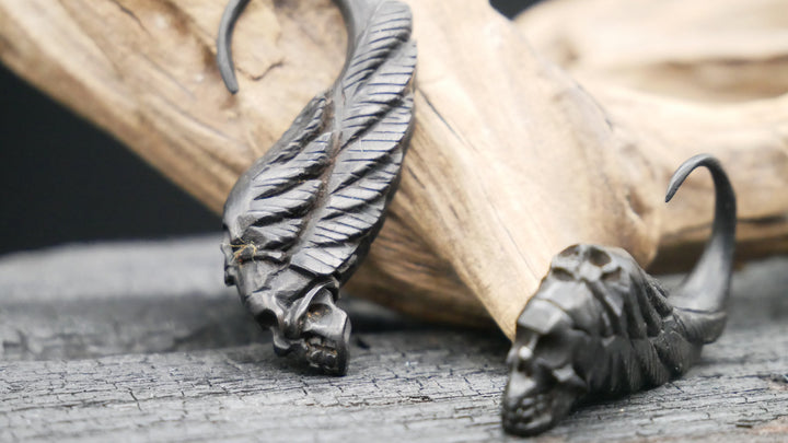 Ohrringe aus Holz filigrane Handarbeit - II-8