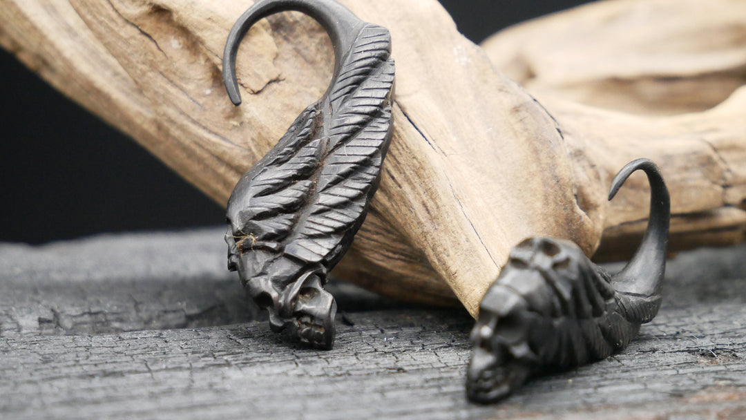 Ohrringe aus Holz filigrane Handarbeit - II-8