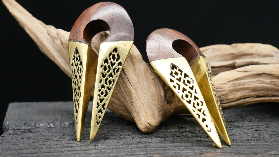 Ohrgewicht aus Arang Wood - II-5
