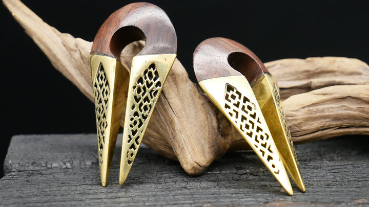 Ohrgewicht aus Arang Wood - II-5