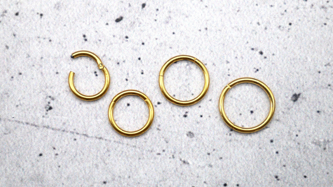 Gold Piercing Ring Chirurgenstahl - 1A/03