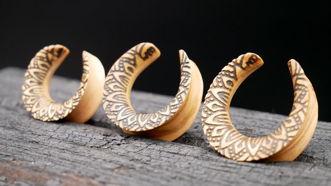 1x Saddle Tunnel aus Olive Wood - C2