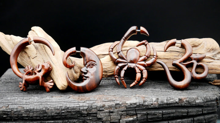 Ohrringe aus Holz Handarbeit - JJ-3