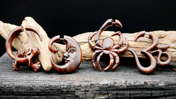 Ohrringe aus Holz Handarbeit - JJ-3