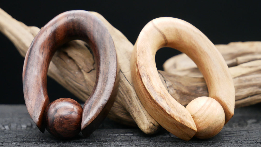 Ohrgewicht aus Narra Wood - GG-8