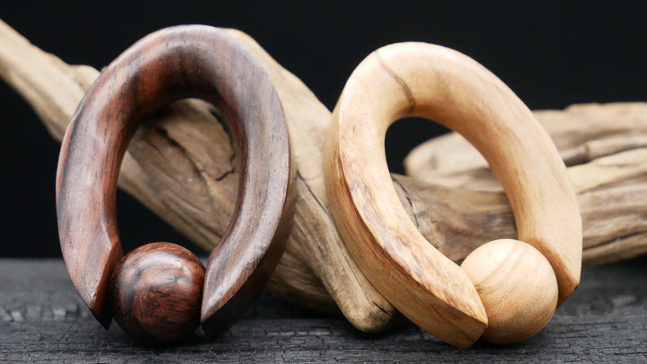 Ohrgewicht aus Narra Wood - GG-8