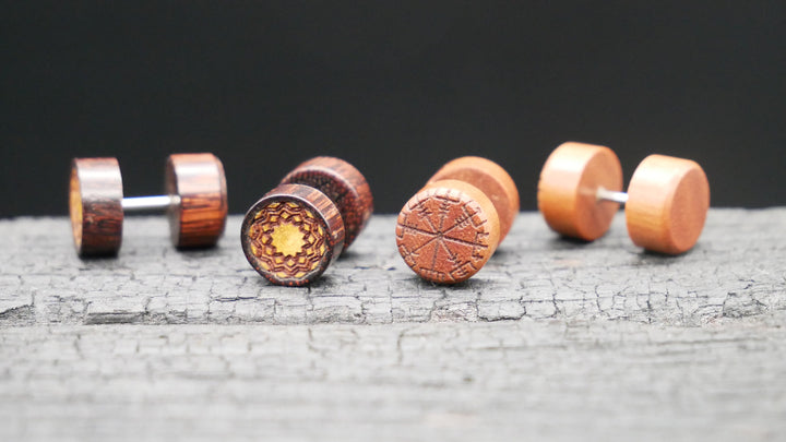 Fake Plug aus Narra Wood - N2