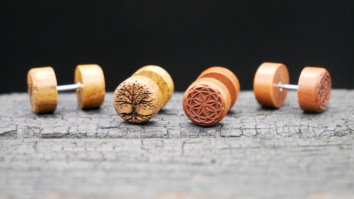 Fake Plug aus Narra Wood - N2