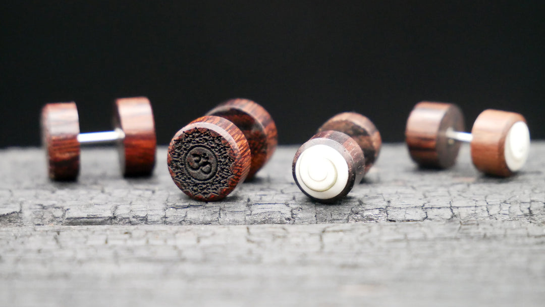 Fake Plug aus Narra Wood - N2
