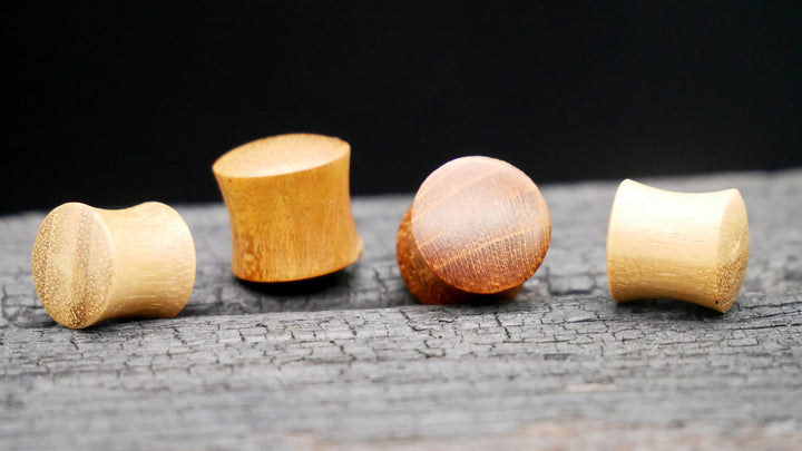 1x Plug Teak Wood 2-12mm - C1