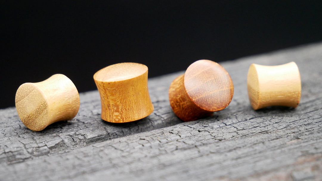 1x Plug Teak Wood 2-12mm - C1