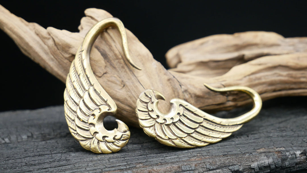 Paar Ohrringe DEVIL WINGS - BB-3