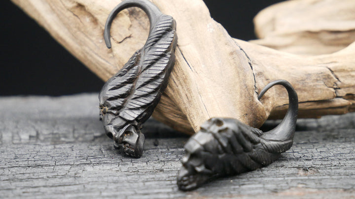 Ohrringe aus Holz filigrane Handarbeit - II-8