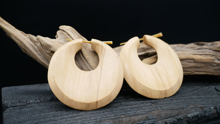 Ohrringe aus Holz Handarbeit - II-8