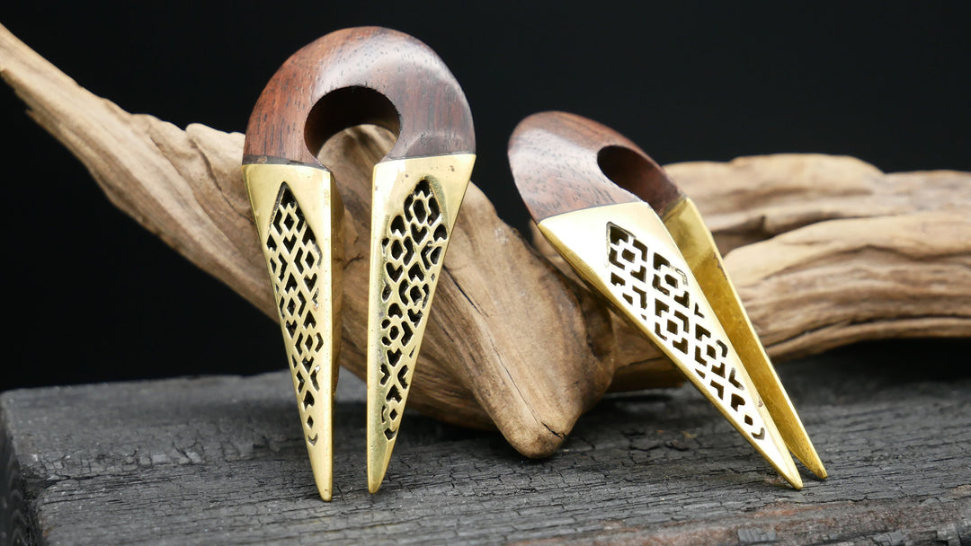 Ohrgewicht aus Arang Wood - II-5