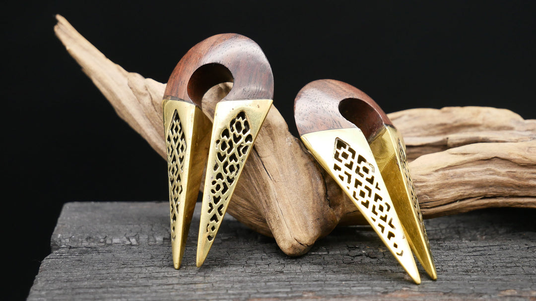 Ohrgewicht aus Arang Wood - II-5