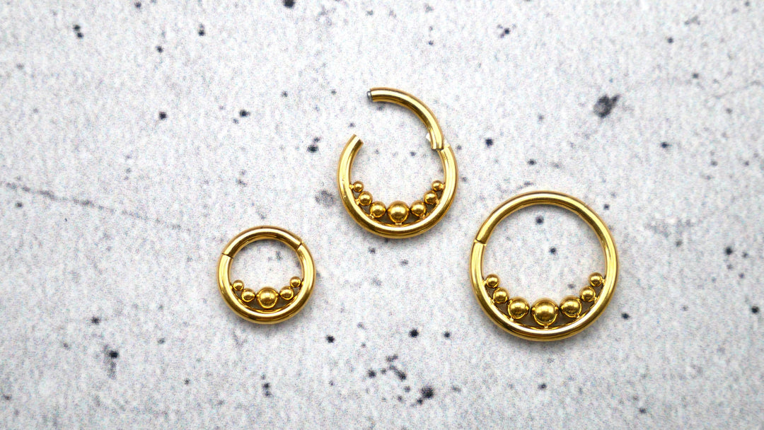 Piercing Ring Septum Chirurgenstahl 1,2mm 16g - 1A/10