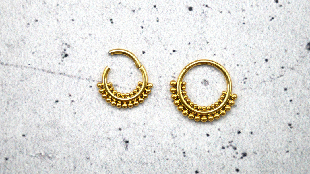 Piercing Ring Septum Chirurgenstahl 1,2mm 16g - 1A/10