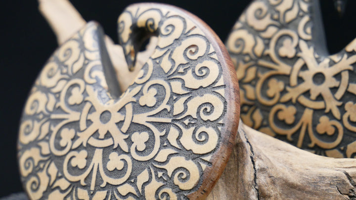 Ohrgewicht aus Moroccan Wood - HH-5