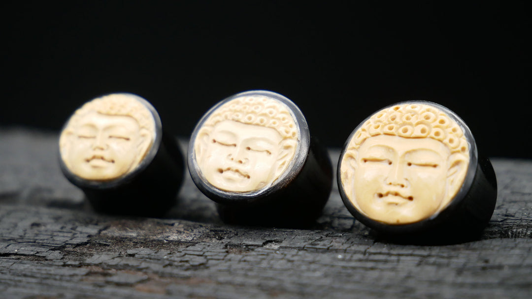 1x Plug Buddha Horn 12-18mm - F1