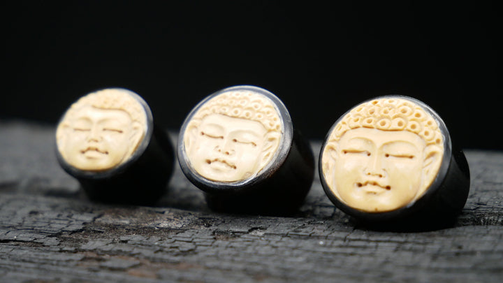 1x Plug Buddha Horn 12-18mm - F1