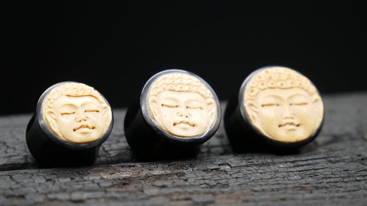1x Plug Buddha Horn 12-18mm - F1