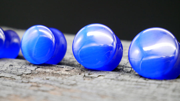 1x Plug Ocean Blue Cats Eye - J1