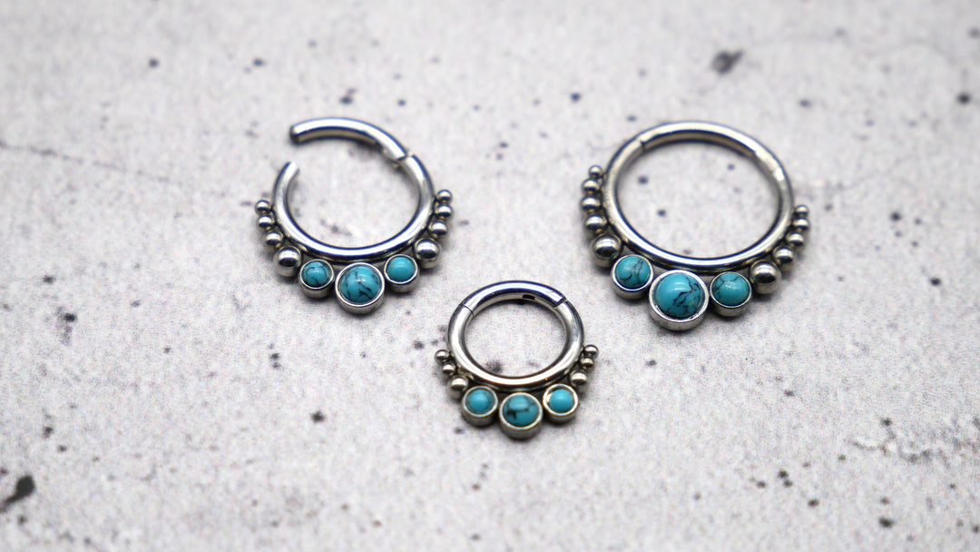 Piercing Ring Septum Chirurgenstahl 1,2mm 16g - 1A/15