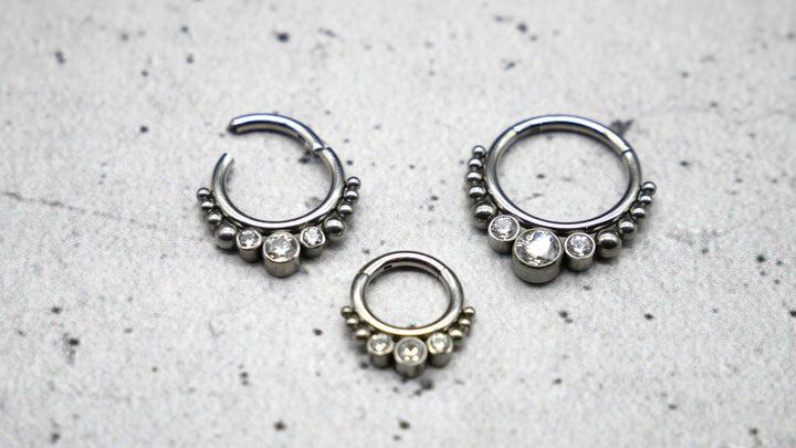 Piercing Ring Septum Chirurgenstahl 1,2mm 16g - 1A/15